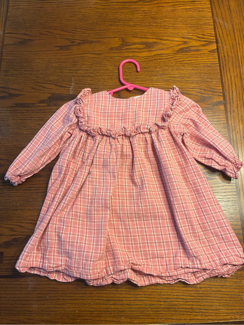 Cecil and Lou - 3T - 100% Cotton Pink Plaid Dress